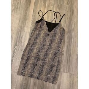 Mono B snakeskin patterned dress size small